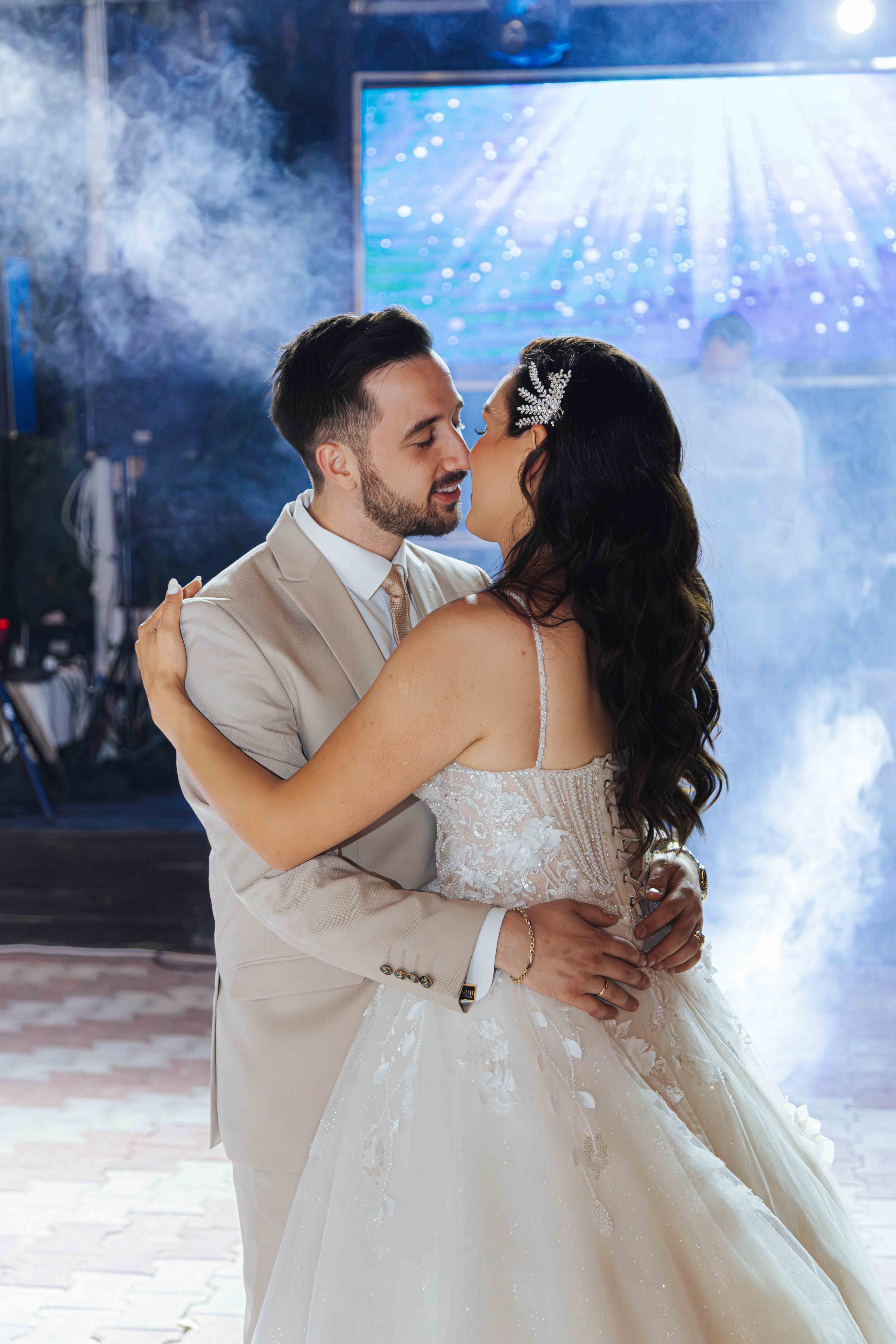Mihalis and Varvara dancing at their reception