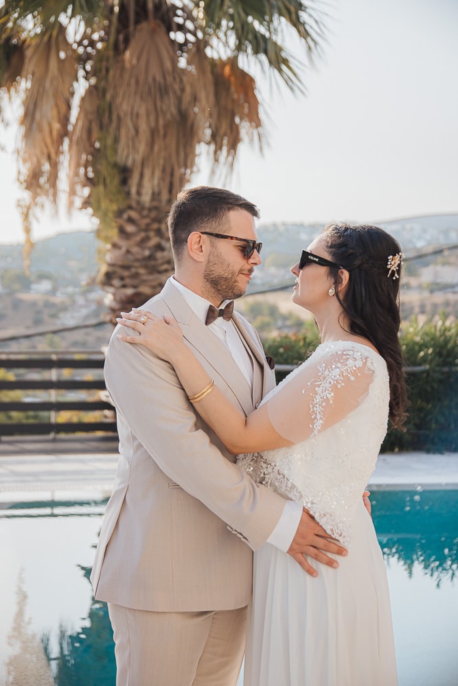 Xenofontas and Konstantina together outdoors