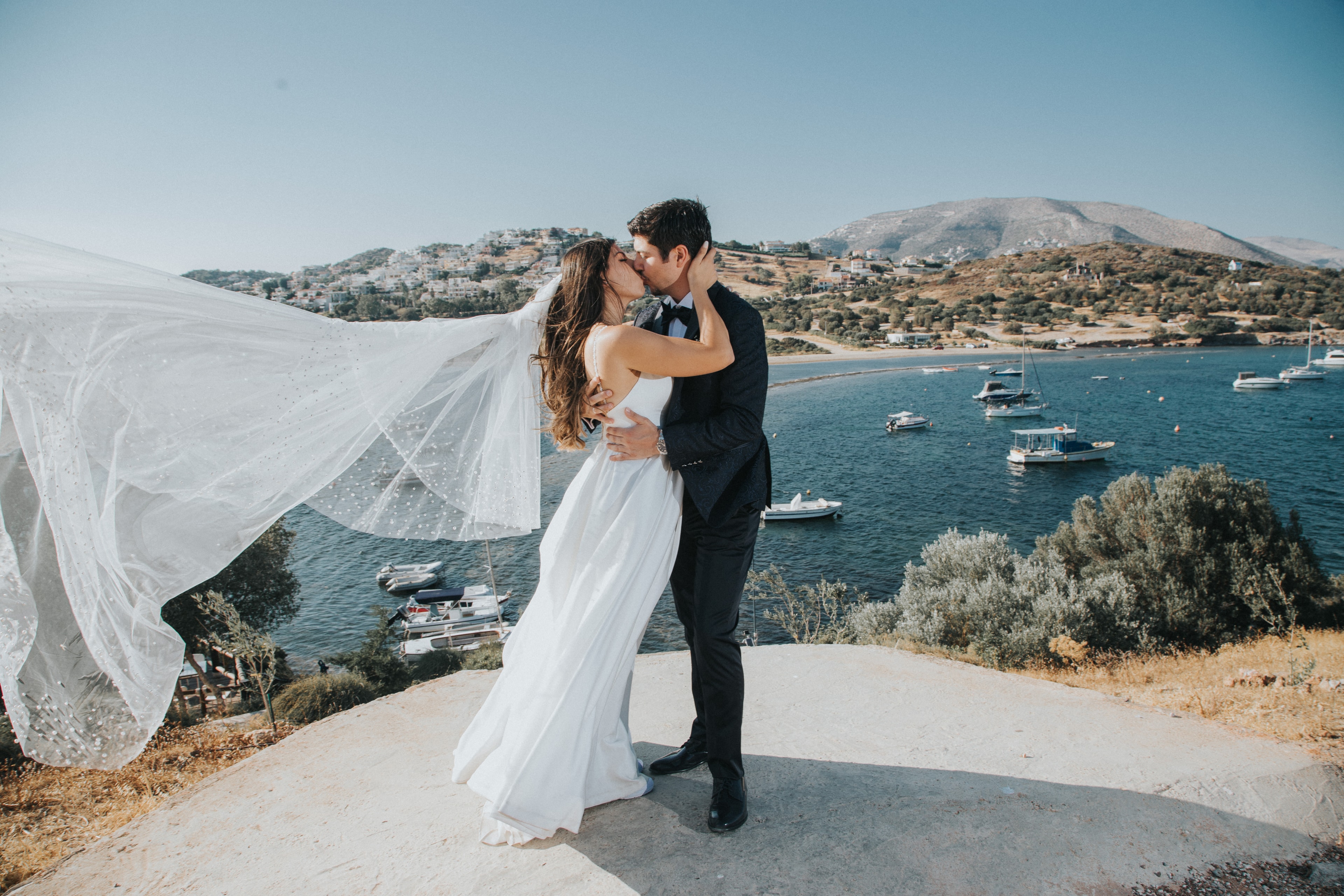 Candid wedding celebration photography in Greece